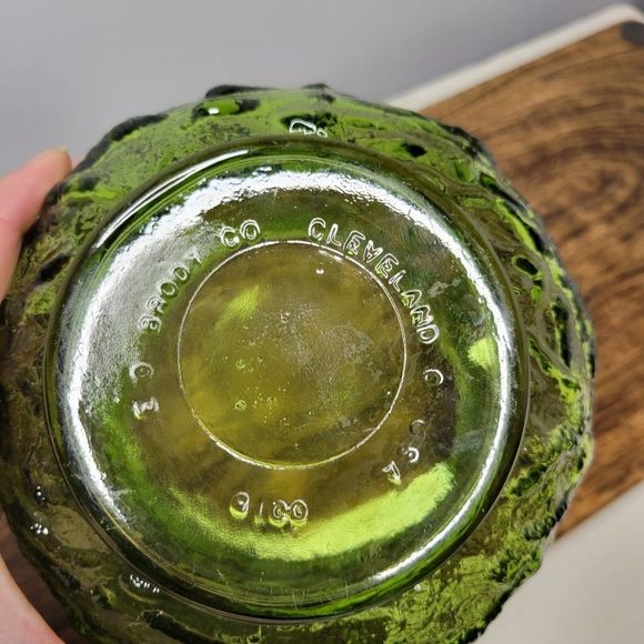 EO Brody Co. G101 Vintage Green Depression Era Glass Bowl Cleveland OH USA - Picture 6 of 8
